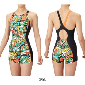 【店内商品3点以上でさらに3%OFFクーポン配布中】アリーナ ARENA 競泳水着 練習用水着 レディース トレーニングワンピーススパッツ オープンバック ミドルレッグ オールインワン タフスーツ