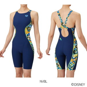 【店内商品3点以上でさらに3%OFFクーポン配布中】アリーナ ARENA 競泳水着 練習用水着 レディース トレーニングワンピーススパッツ オープンバック ハーフレッグ オールインワン ディズニー