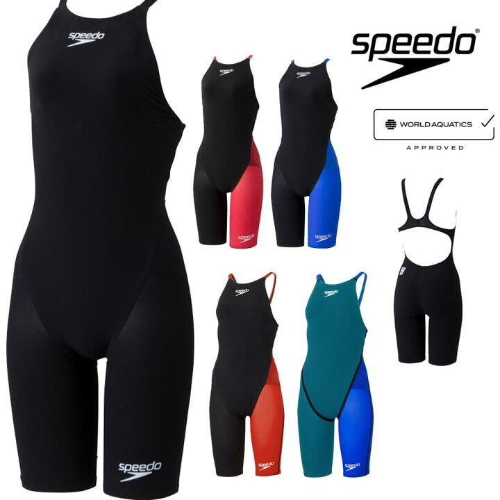 speedo スポーツ用水着 ブラック/レッド（メンズ フィットネス水着 