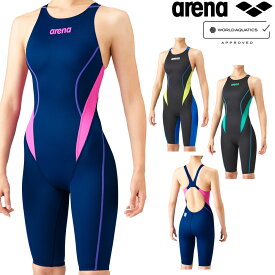 【店内商品3点以上でさらに3％OFFクーポン配布中】アリーナ ARENA 競泳水着 レディース WA承認 ハーフスパッツ オールインワン クロスバック AQUA ADVANCED AQUA XTREME ARN-1024W fina マーク あり