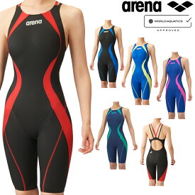 【店内商品3点以上でさらに3％OFFクーポン配布中】アリーナ ARENA 競泳水着 レディース WA承認モデル レーシングハーフスパッツ オープンバック オールインワン AQUA ADVANCED AQUA XTREME ARN-4020W fina マーク あり