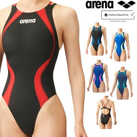 【店内商品3点以上でさらに3％OFFクーポン配布中】アリーナ ARENA 競泳水着 レディース WA承認モデル レーシングワンピース オープンバック AQUA ADVANCED AQUA XTREME ARN-4021W fina マーク あり