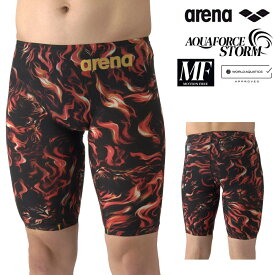 【購入特典つき】ARENA アリーナ 競泳水着 メンズ アクアフォース ストーム AQUAFORCE STORM MF WA承認モデル レーシングスパッツ ハーフレッグ 高速水着 中距離長距離選手向き arena INDOMITUS AS5FRCS3M