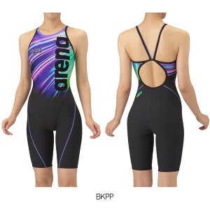 【店内商品3点以上でさらに3%OFFクーポン配布中】アリーナ ARENA 競泳水着 練習用水着 レディース トレーニングワンピーススパッツ オープンバック ハーフレッグ オールインワン タフスーツ