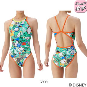 【店内商品3点以上でさらに3%OFFクーポン配布中】アリーナ ARENA 競泳水着 練習用水着 ジュニア女子 トレーニングワンピース オープンバック ディズニー “ベイマックス” タフスーツ タフ