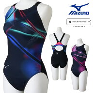 ミズノ MIZUNO 競泳水着 レディース WA承認モデル ST Graphic ローカット 2026年春夏モデル N2MAD241 fin…