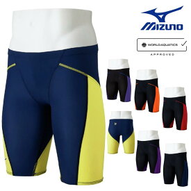 【クーポン利用で1300円OFF】ミズノ MIZUNO 競泳水着 メンズ WA承認モデル GX・SONIC LITE ハーフスパッツ 2026年春夏モデル N2MBD010 fina マーク あり