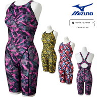 ミズノ MIZUNO 競泳水着 レディース WA承認モデル ST Graphic ハーフスーツ マスターズバック オールイン…