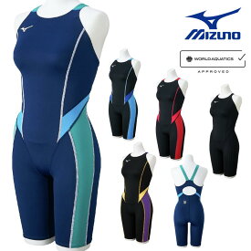 【クーポンで更に12%OFF対象】ミズノ MIZUNO 競泳水着 レディース WA承認モデル GX・SONIC STREAM ハーフスーツ マスターズバック オールインワン N2MGC735 fina マーク あり