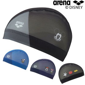 アリーナ ARENA 水泳 ディズニー “ミッキー” “ドナルド” “ミニー” “デイジー” メッシュキャップ 昇華プリント スイムキャップ 水泳帽 水泳小物 2026年春夏モデル AS6SSC81U