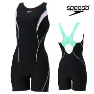 スピード SPEEDO フィットネス水着 レディース フィールアップルースンハーフニースキン オールインワン …