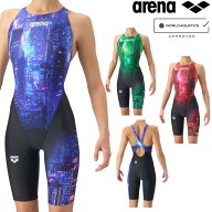 アリーナ ARENA 競泳水着 レディース WA承認モデル レーシングワンピーススパッツ オープンバック ハーフ…
