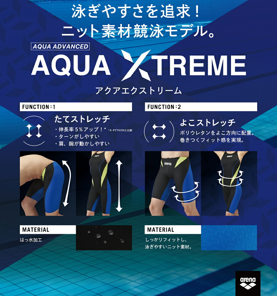 日本限定アリーナ ARENA 競泳水着 ジュニアリミック XTREME AQUA ARN-1023MJ ジュニア男子 fina承認 競技水着 