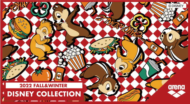 22 Dis 2356w Arena アリーナ Disney ディズニー タフスーツ チップ デール レディース 女性用 ハーフパッツ ハーフスーツ タフスキン 練習用水着 練習水着 競泳水着 競泳用水着 Fucoa Cl