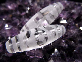 【当店オススメ】水晶【クリスタル】大人天珠(だいじんてんじゅ)　1点