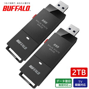BUFFALO obt@[ OtSSD |[^u USB3.2 Gen1 XeBbN^ TV^Ή ubN SSD-PUTU3BC/D 250GB/500GB/1TB/2TB