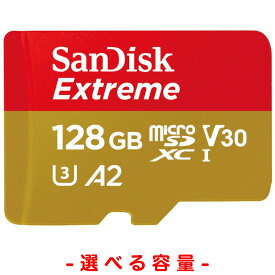 ＼レビュー特典あり／【最短当日出荷 送料無料 ドコモセレクト商品】microSDXC Extreme 100MB／秒 512GB サンディスク UHS-I U3 容量拡大 防水 耐衝撃 無期限保証