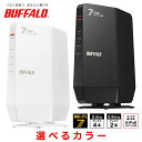 BUFFALO バッファロー AirStation 無線LAN Wi-fiルーター Wi-Fi7 無線LAN親機11be/ax/ac/n/a/g/b 5764+688Mbps IPV6対応 EasyMesh対応 WSR6500BE6P ブラック/ホワイト
