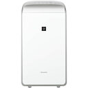 SHARP シャープ 衣類乾燥 除湿機 プラズマクラスター 25000 12L/日 ハイブリッド方式 排水タンク容量 約3.6L ハンドル付 ホワイト(CV-PH140の後継) CV-RH140-W