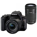 【エントリーでP7倍】 CANON EOS Kiss X9 ブラック(W)・Wズームキット EOSKISSX9WZ