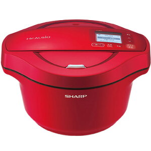 SHARP ヘルシオ ホットクック 2.4L 電気無水鍋(無線LAN/音声発話搭載) レッド系 KN-HW24F-R
