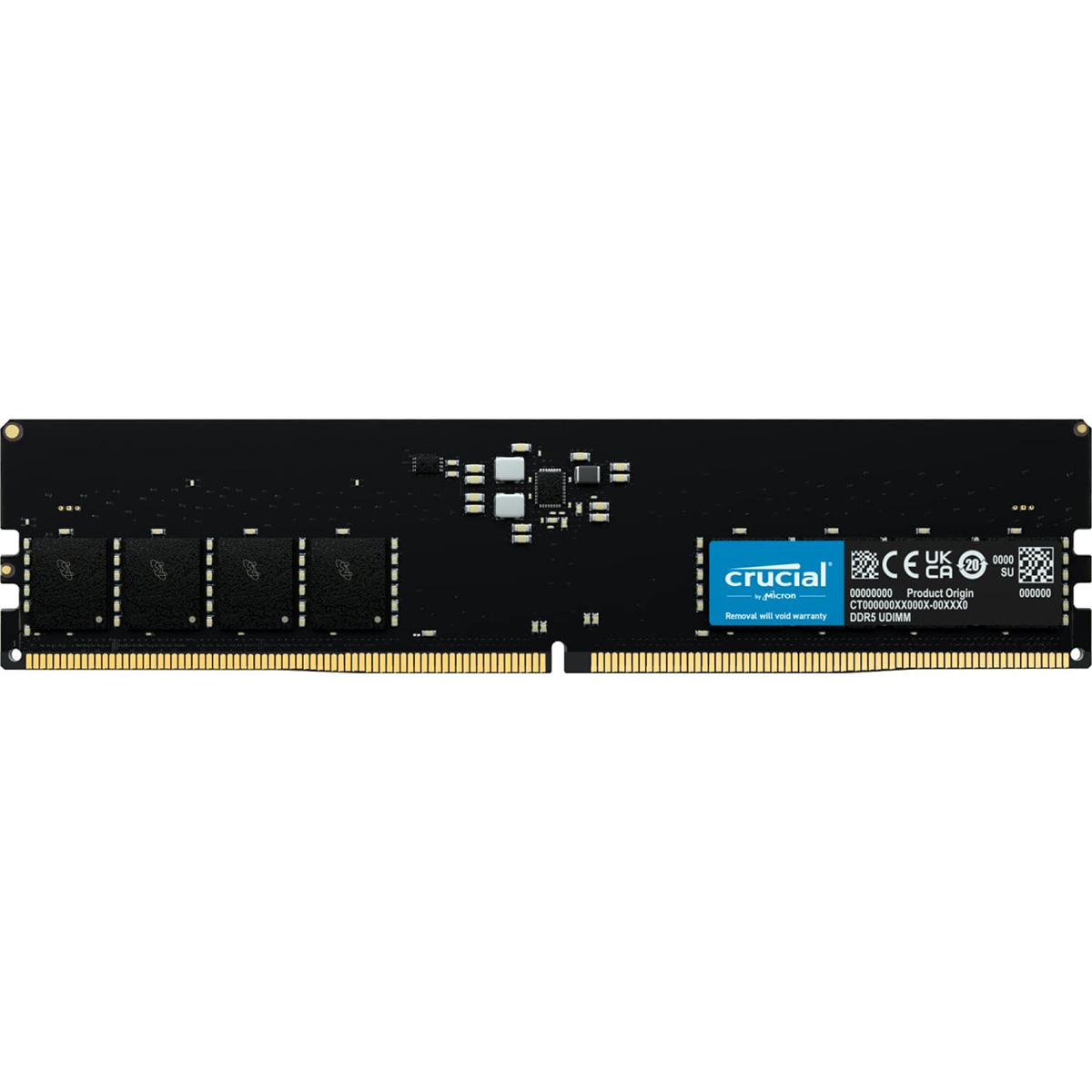Crucial DDR5-4800MHz (PC5-38400) 16GB(16GBx1) UDIMM CL40 (16Gbit) CT16G48C40U5