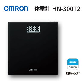 OMRON オムロン 体重計 スマホアプリ「OMRON connect」対応 ブラック HN-300T2-JBK