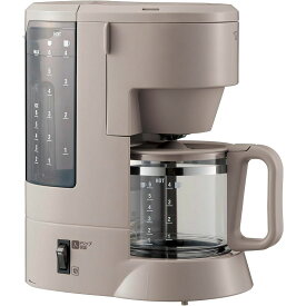 象印マホービン コーヒーメーカー 「珈琲通」 グレイッシュブラウン ドリップ方式 2段階濃度調節 カップ6杯分 EC-MA60-TZ
