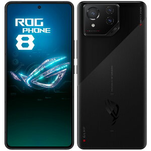ASUS ROG Phone 8 �t�@���g���u���b�N SIM�t���[�X�}�z 16GB 256GB ROG8-BK16R256