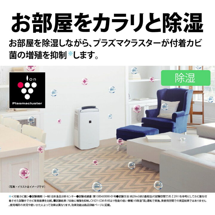 楽天市場】SHARP シャープ 冷風 衣類乾燥 除湿機 プラズマクラスター 