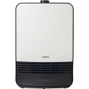山善 セラミックファンヒーター 1200W 2段階切替 ホワイト HF-J126-W