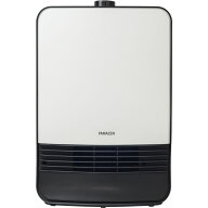 山善 セラミックファンヒーター 1200W 2段階切替 ホワイト HF-J126-W