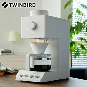 �c�C���o�[�h TWINBIRD �S�����R�[�q�[���[�J�[ 3�t�p �z���C�g �R�[�q�[ �~���t�� �R�[�q�[�}�V�� �S�����R�[�q�[ �h���b�v �R�[�q�[�}�V�[�� ���O�� CM-D457W