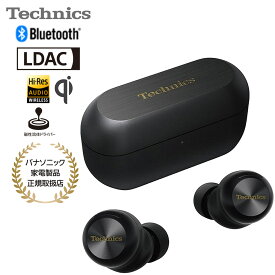 Panasonic TECHNICS テクニクス ワイヤレスステレオインサイドホン（ブラック）ノイズキャンセリング Bluetooth ハイレゾ 磁性流体 防滴 高音質 人気 EAH-AZ100-K
