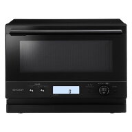 SHARP シャープ オーブンレンジ PLAINLY ブラック 18L 1段調理 ワイドフラット庫内 自動メニュー トース…