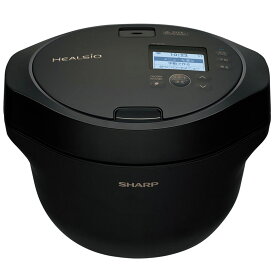 SHARP シャープ 水なし自動調理鍋 ヘルシオ ホットクック proシリーズ 1.6L 2-4人用 電気圧力鍋 プレミアムブラック KNHW16H KN-HW16H-B
