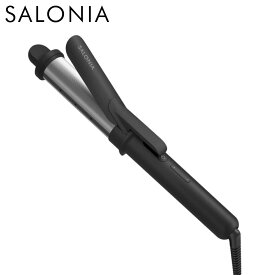 I-ne 【正規品】 サロニア スムースシャイン カールヘアアイロン ブラック 32mm 耐熱ポーチ付き ダブルリペアイオン プレゼント ギフト 新生活 母の日 ドライヤー SALONIA SAL23106BK