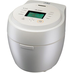 三菱電機 IHジャー炊飯器 5.5合炊き 本炭釜 紬(つむぎ) 白真珠 かまど炊き 銘柄芳潤炊き 連続沸騰 お手入れ簡単 ごはん お米 玄米 NJ-BW10H-W