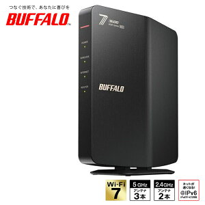 BUFFALO �o�b�t�@���[ ����LAN���[�^�[ AirStation �e�@ Wi-Fi7 11be 2882+688Mbps IPv6�Ή� ���b�V�����p�@�\ ����WI-FI �������� ���S�� �ƒ�p WSR-3600BE4P
