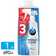 P&G ジョイ ミラクルクリーン 泡スプレー 食器用洗剤 微香タイプ 詰め替え 3回分 690ml 4902430898959