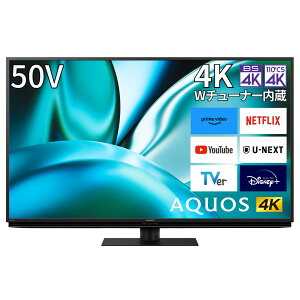 SHARP V[v AQUOS 50V^4Kter FN2 ᔽN-blackpl/{/YouTube/Netflix/OtHDD^yẑ ݒuȂnz 4T-C50FN2