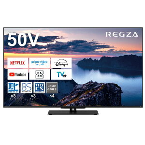 TVS REGZA yt@[rbViz REGZA (OU) 50V^ ter 4KΉ Z670N { Px YouTube AirPlay2 [J[1Nۏ؁yẑ ݒuȂnz 50Z670N(R)