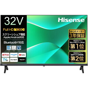 HisenseinCZXj C35RV[Y 32V^tX}[ger nfW/BS/CS W`[i[/YouTube/AirPlay/ Wi-Fi/OtHDD^ 32C35R