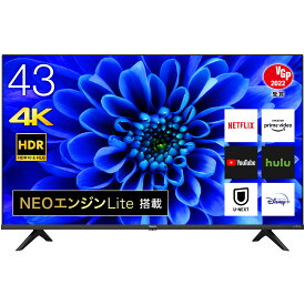 [PR] Hisense 43V型4K液晶TV　BS/CS4Kチューナー内蔵　E6Gシリーズ 43E6G