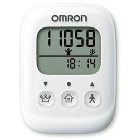 OMRON OMRON 歩数計 シンプル操作 歩行記録ベスト3が分かるポケットイン歩数計 ホワイト HJ-325-W