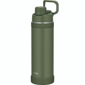 サーモス THERMOS 真空断熱スポーツボトル カーキ水筒 1000ml 持ち運びに便利なキャリーループ付 FJU-1000_KKI