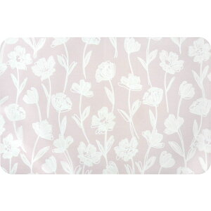 オカトー sofrel 洗えて畳める 珪藻土のような ソフトバスマット フラワー 60×39cm 速乾 抗菌 防臭 21109