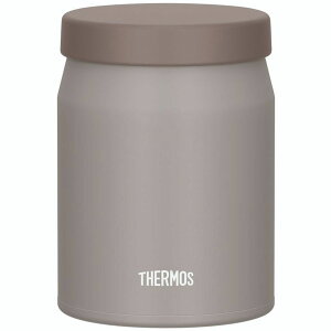 サーモス 真空断熱 スープジャー 500ml グレージュ パッキン一体構造 保温保冷 全パーツ食洗機対応 お弁当箱 THERMOS JEF-500-GG