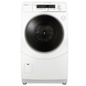 SHARP ドラム式洗濯乾燥機 (洗濯10kg 乾燥6kg) ホワイト系 左開き【大型商品（設置工事可）】 ES-H10G-WL