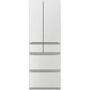 【お買い物マラソン開催中！】 三菱電機 冷蔵庫 547L WZシリーズ 6ドア 真ん中冷凍室 グランドリネンホワイト（フレンチドア） 幅65cm 【大型商品（設置工事可）】 ( MR-WZ55M の旧モデル） MR-WZ55K-W